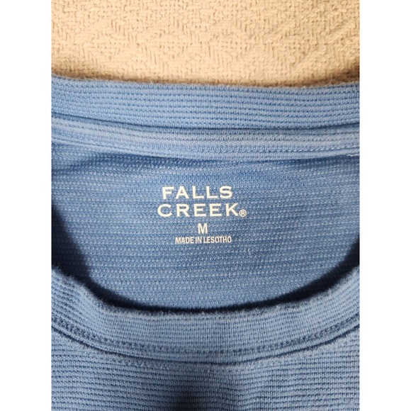Falls Creek Shirt Mens Medium M Regular Fit Cotton Short Sleeve Crew Neck - Picture 3 of 12